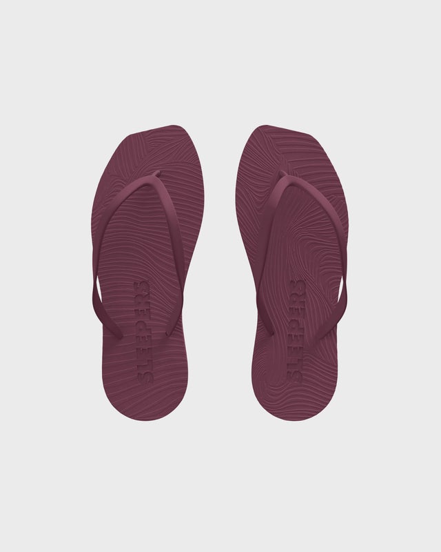 SLEEPERS Flip-Flops Tapered Burgundy EUR 41