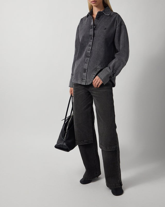 The Attico Shirt Eliza Bomber  Black IT 42 (EUR 38)