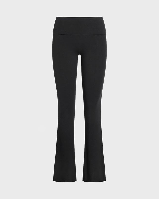 Skims Pants Cotton Jersey Foldover Soot XXS