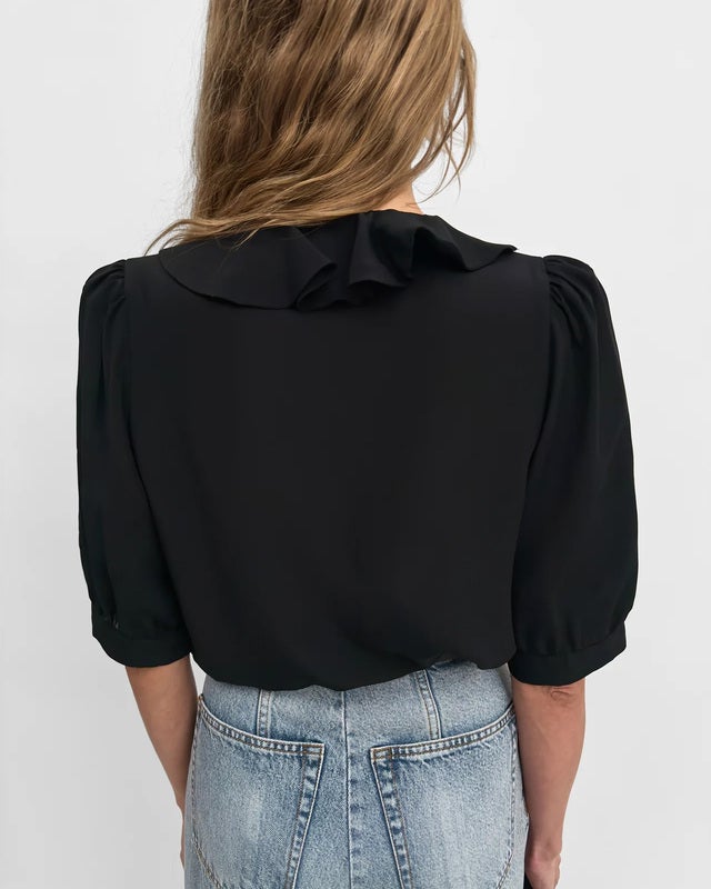 Rodebjer Blouse Xilla Fluid Solid Black S