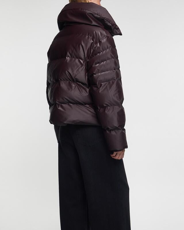 Rains Jacket Alta Vision Short Puffer Bordeaux S