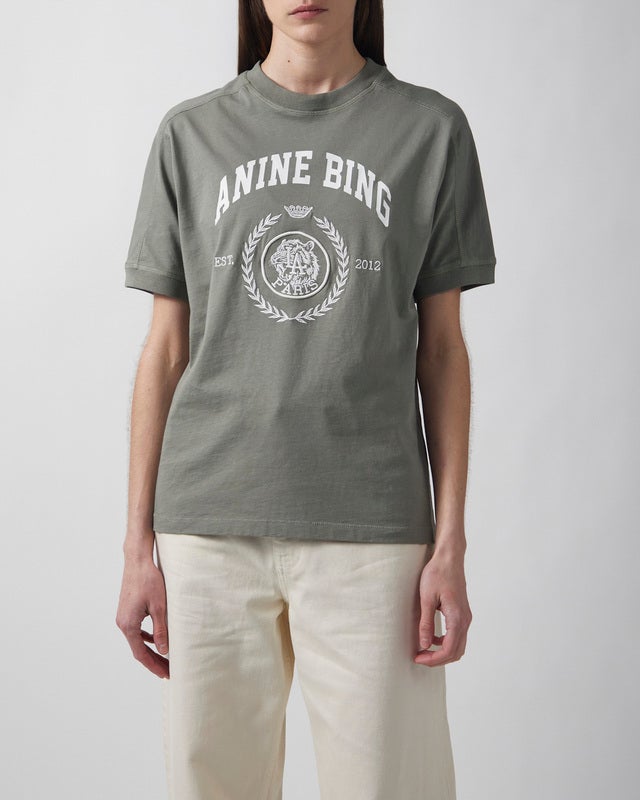Anine Bing T-Shirt Jaylin Collegiate Sage L