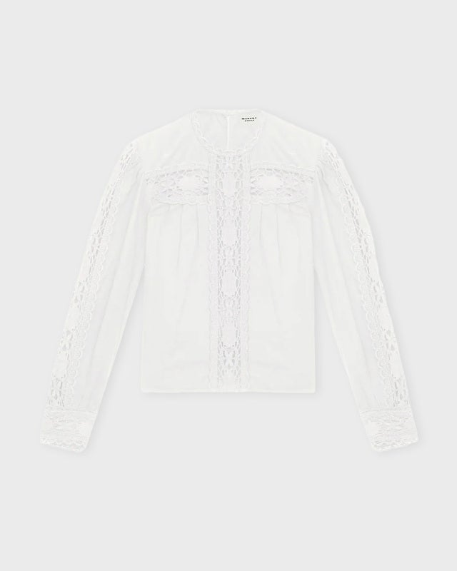 Isabel Marant Étoile Blouse Valmira Top White FR 44 (EUR 42)