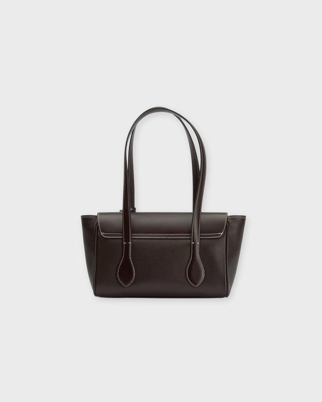 ATP Atelier Bag Eira Contrast Stitch Grained Leather Valnöt ONESIZE