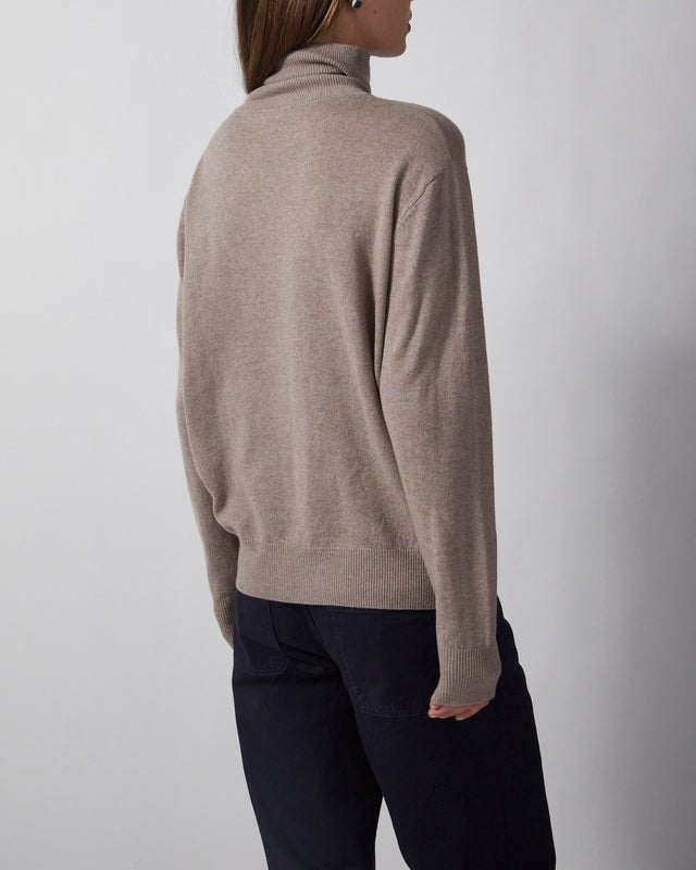Wakakuu Icons Sweater Cashmere Wool Turtleneck Sand XL