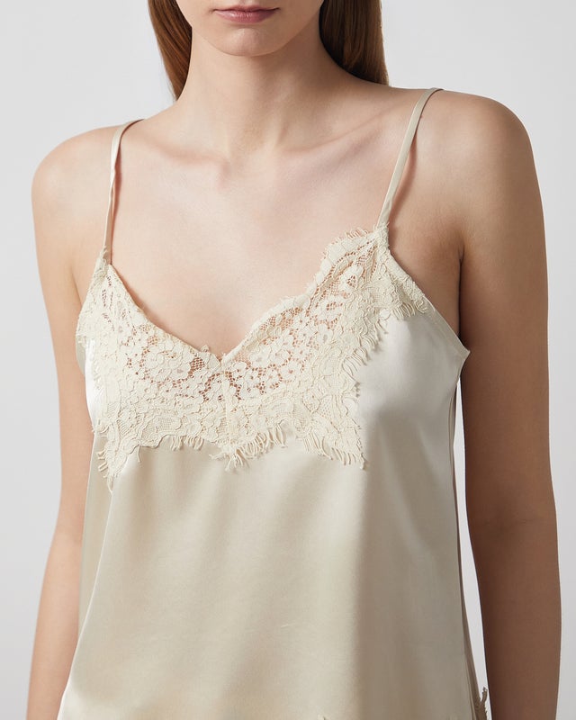 ONE and OTHER Top Grace Cami Light yellow S