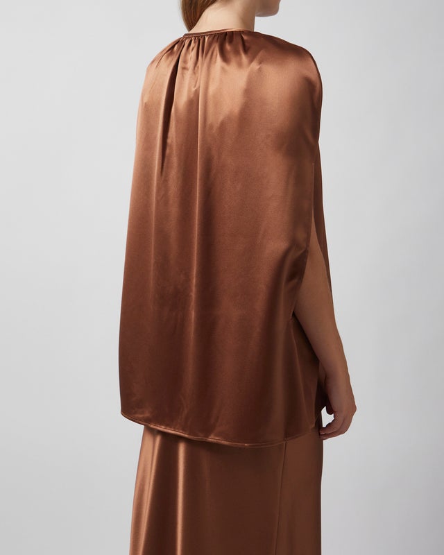 By Malene Birger Cape Dallias Light Brown L-XL