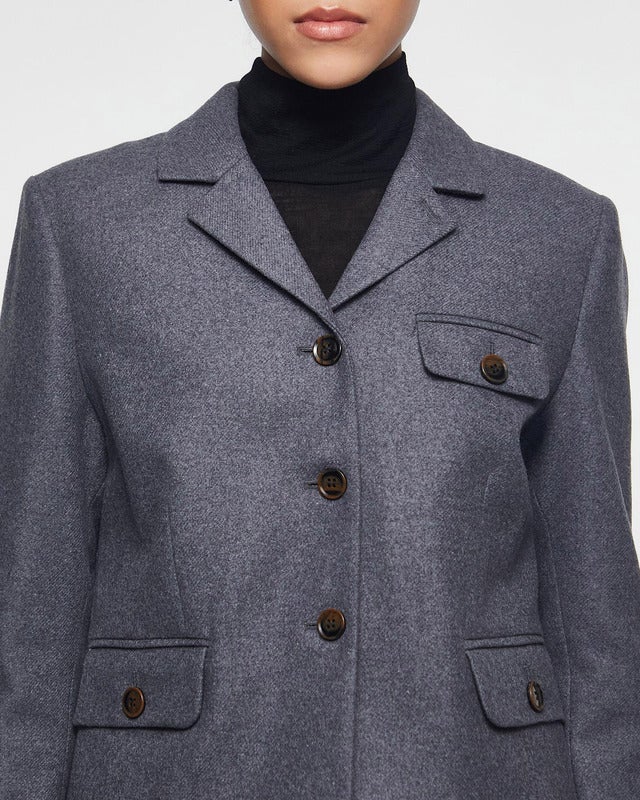 The Garment Jacket Mitch Fitted Grey melange UK 10 (EUR 38)