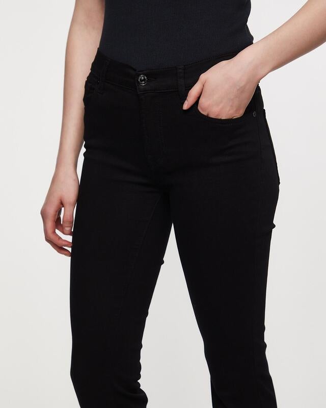 7 For All Mankind Jeans Bootcut Rinsed Black Black wash 30