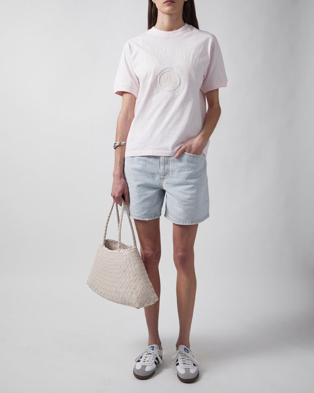 Anine Bing T-Shirt Jaylin Collegiate Light pink S