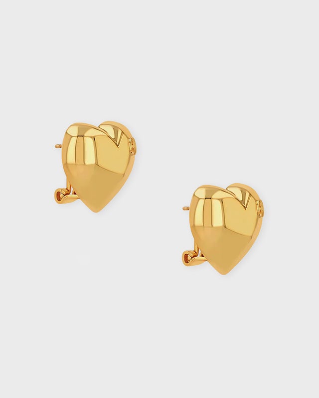 Anine Bing Earrings Abstract Heart Gold ONESIZE