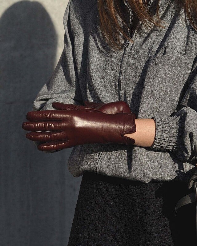 Handsome Stockholm Gloves Essentials Vino Bordeaux L