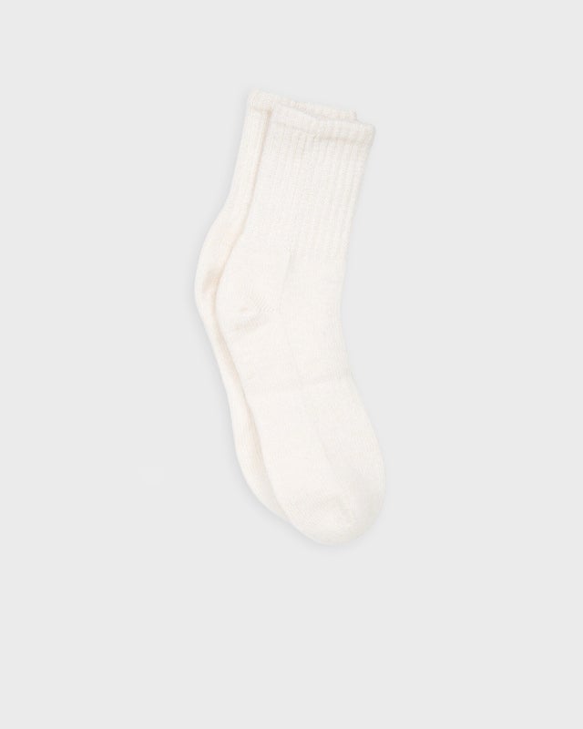 KUJTEN Socks Solid Cashmere White ONESIZE