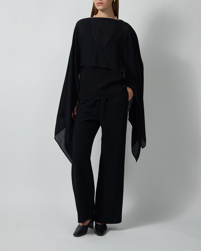 Wakakuu Icons Cape Ilse Sheer Black ONESIZE