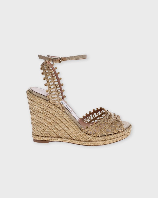 Aquazzura Kilklackar Kahlo Espadrille Sand EUR 38