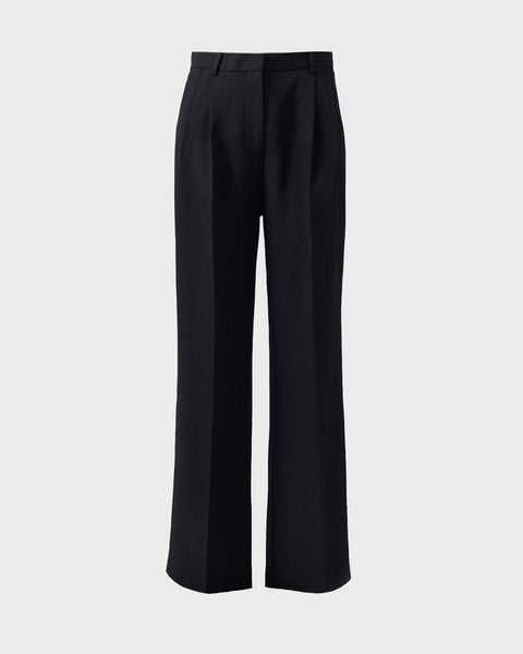 Trousers Pleated Black 1