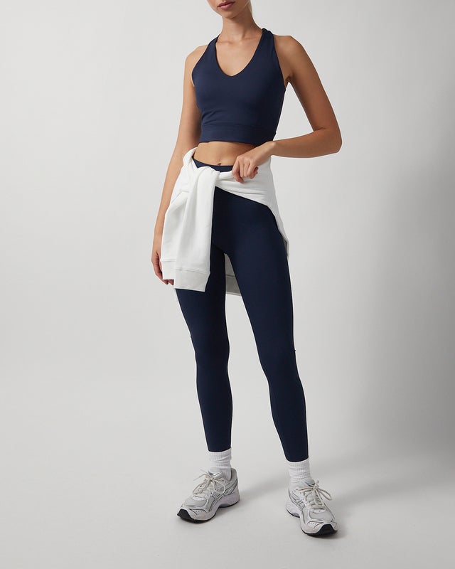 Sisterly tribe Bra Softsculpt V-Neck Cross Back Navy XL