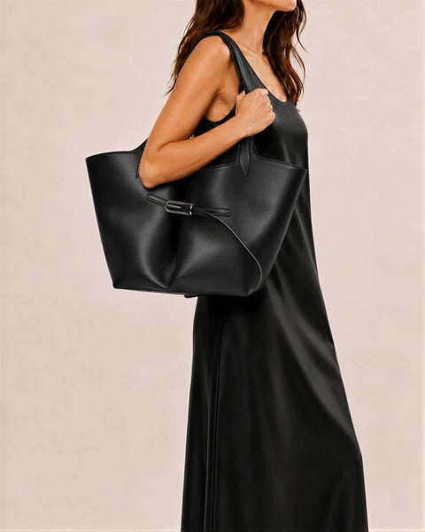 BELTED TOTE svart One size 2