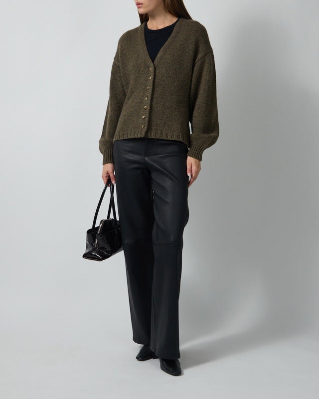 KHAITE Cardigan Axel Khaki S