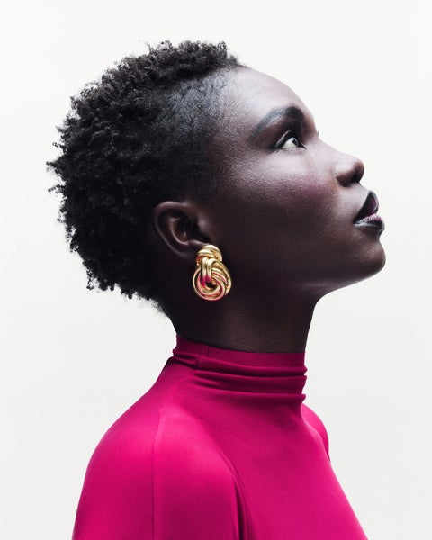 Earrings Knot Gold ONESIZE 2