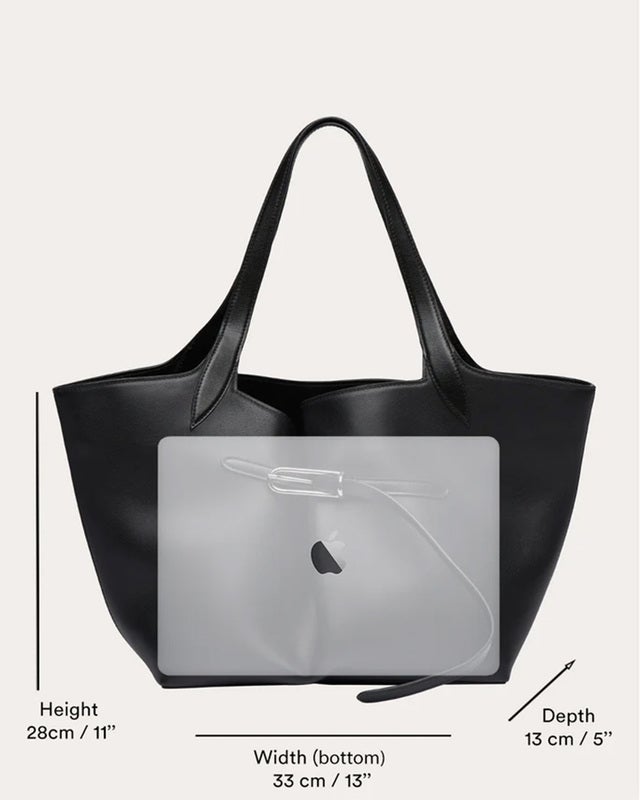 Liffner Tote Belted Black ONESIZE