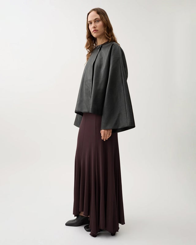 Rodebjer Jacka Cleo Rec Leather Svart XS