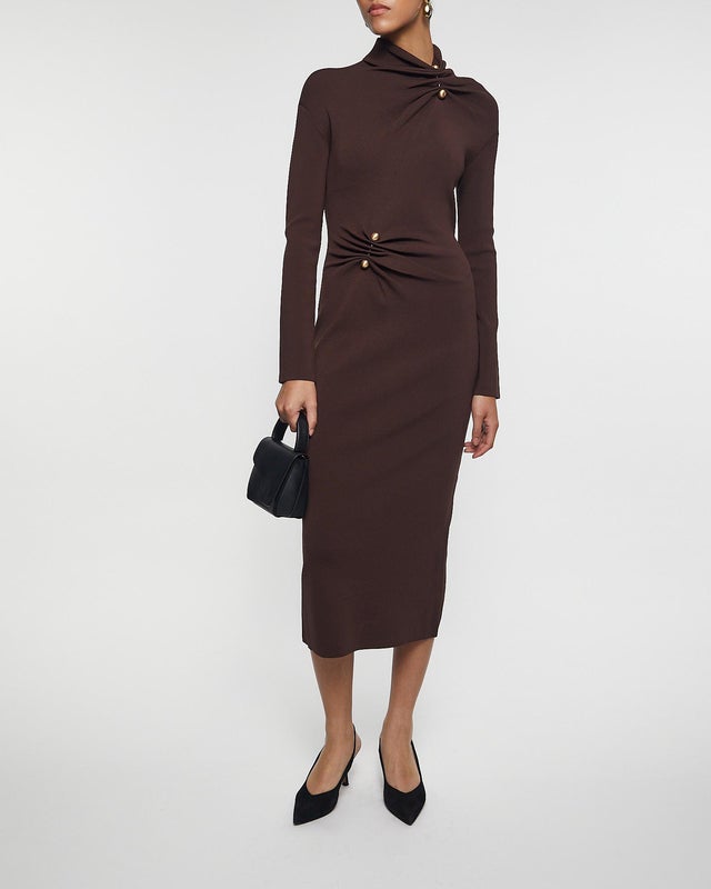 Cult Gaia Dress Vera Brown M