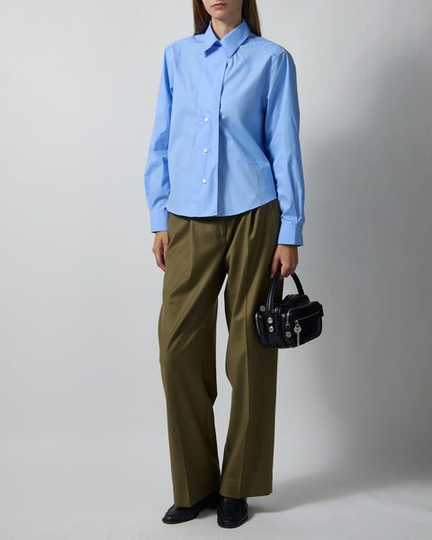 Trousers Relaxed Wool Olive 2