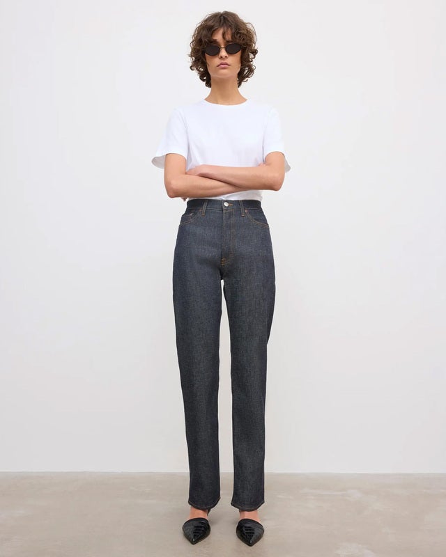 Dagmar Jeans Straight Leg Denim Raw blue W27/L32