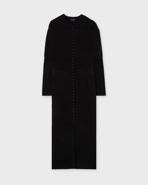 Cardigan Greda Maxi Shawl Black 1
