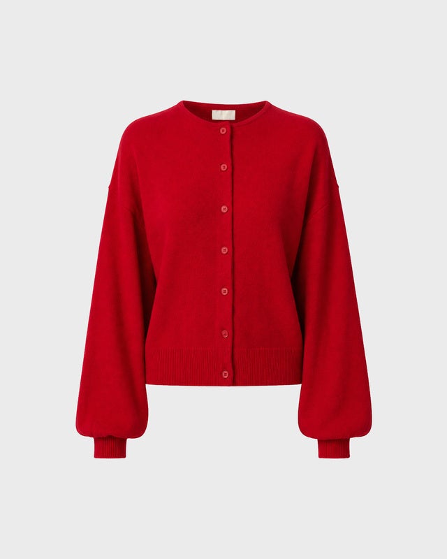 Wakakuu Icons Cardigan Lou Cashmere Wool Red XS