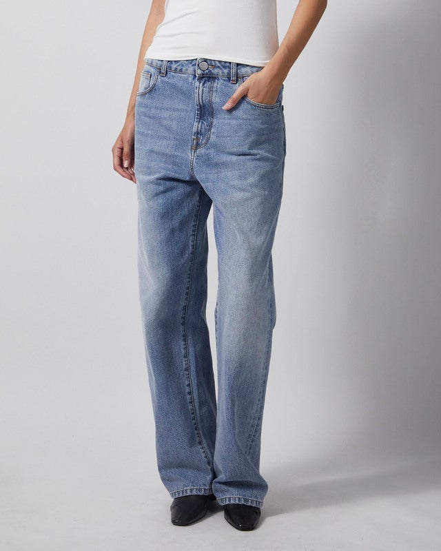 RÓHE Jeans Bruun Signature Baggy Denim Washed Blue 36