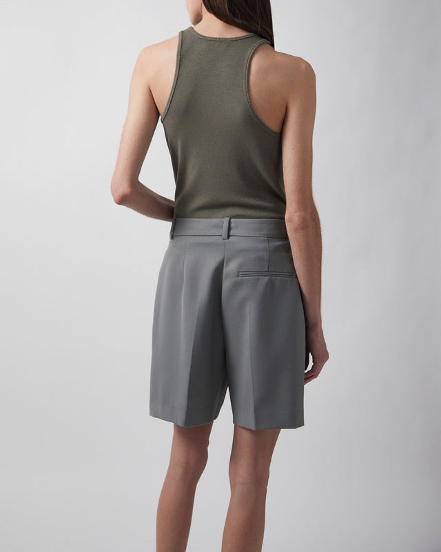 ANINE BING Shorts Brice Khaki Green 38