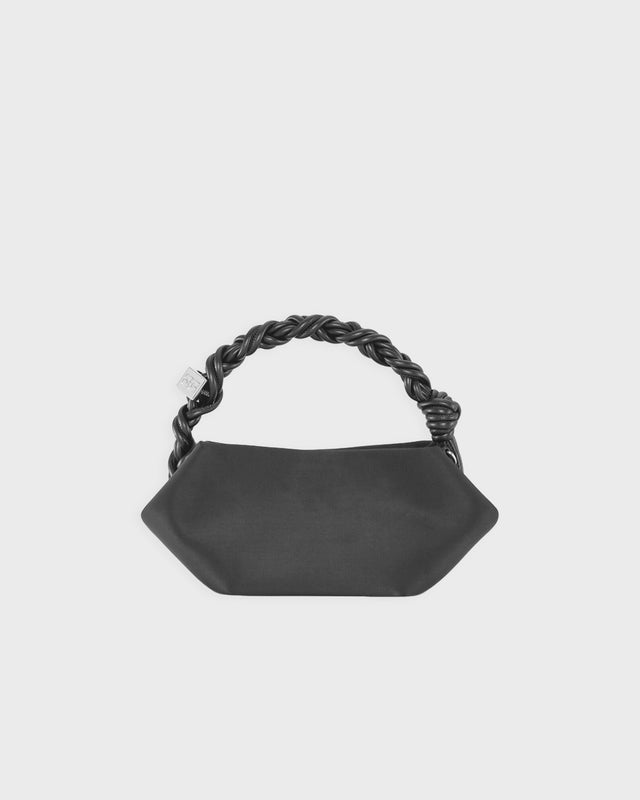 Ganni Bag Bou Bag Mini Soir Satin Black ONESIZE