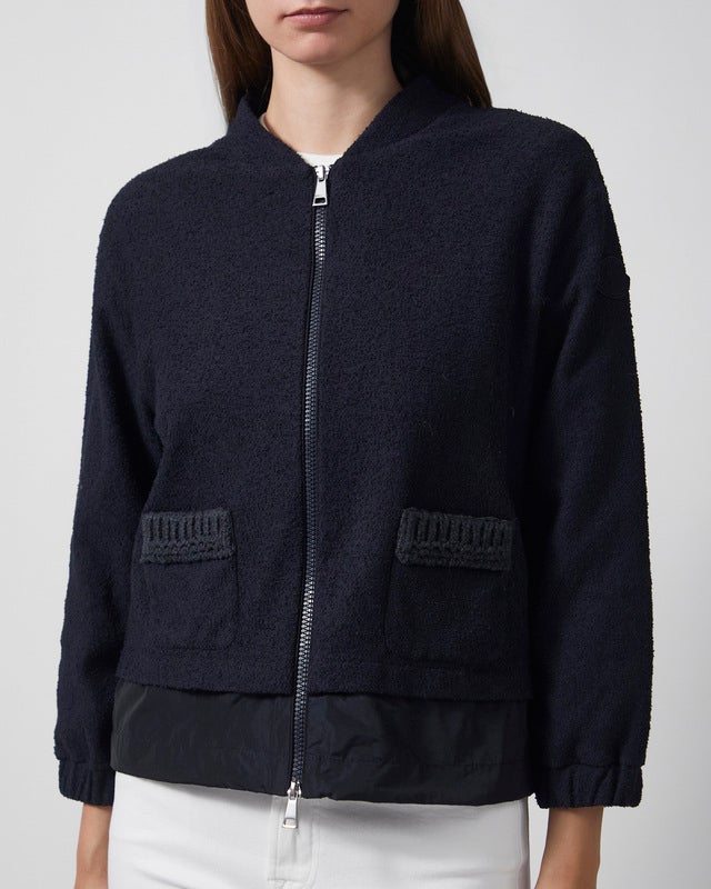 Moncler Cardigan Zip Up Navy M