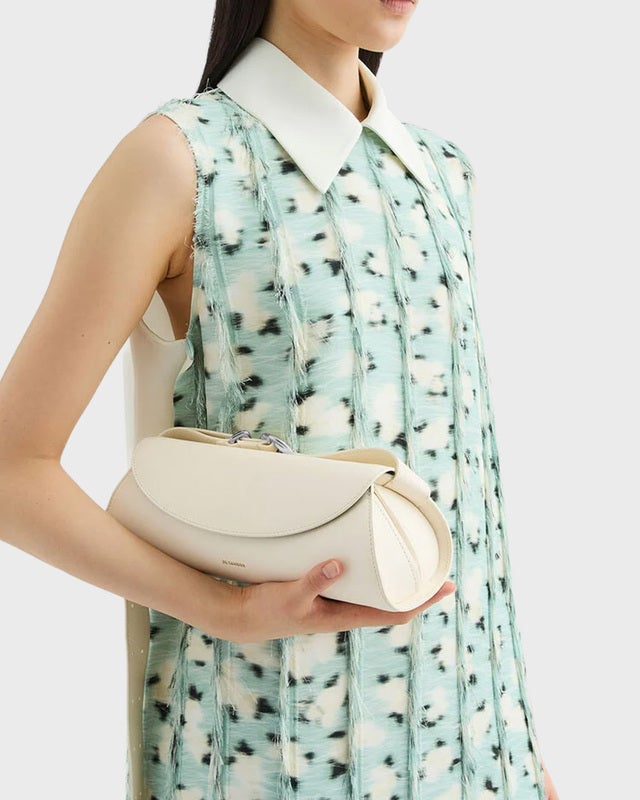 Jil Sander Väska Cannolo Small Egg shell ONESIZE