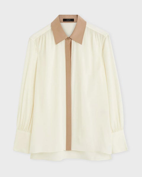 Blouse Evora Silk Ivory 1