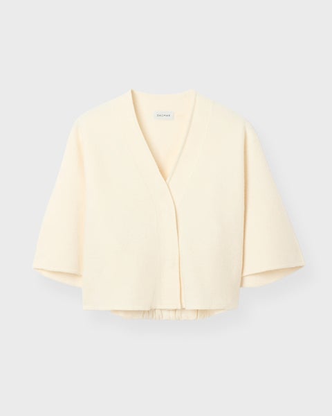 Cardigan Short Wool Offwhite 1