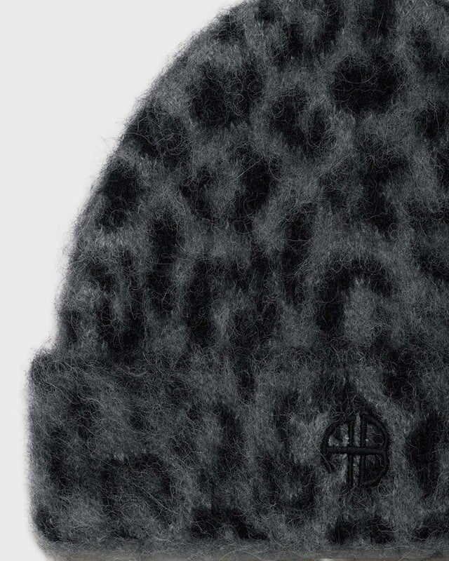 Anine Bing Beanie Elia Leopard Leopard ONESIZE