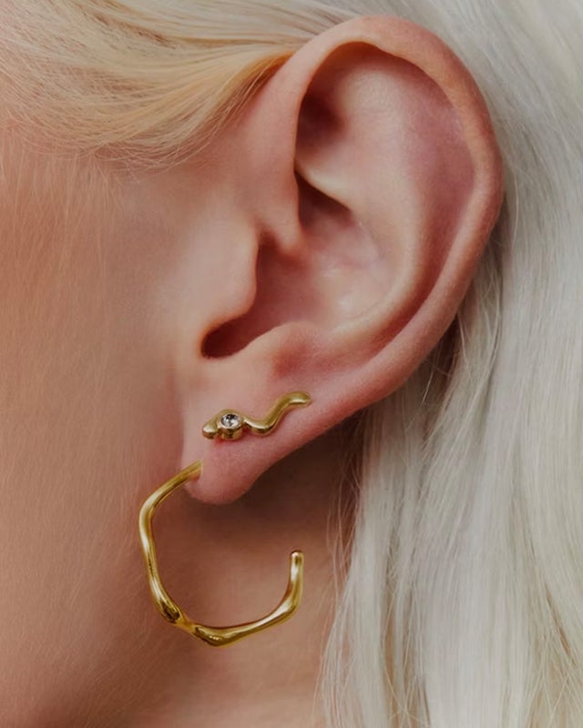 MARIA BLACK Örhänge Branch 20 Hoops Guld ONESIZE