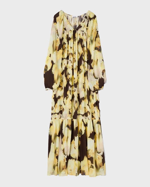 Klänning Iris Blurry Silk Multicolor 1