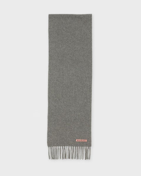 Fringe Wool Scarf Grå/brun ONESIZE 1