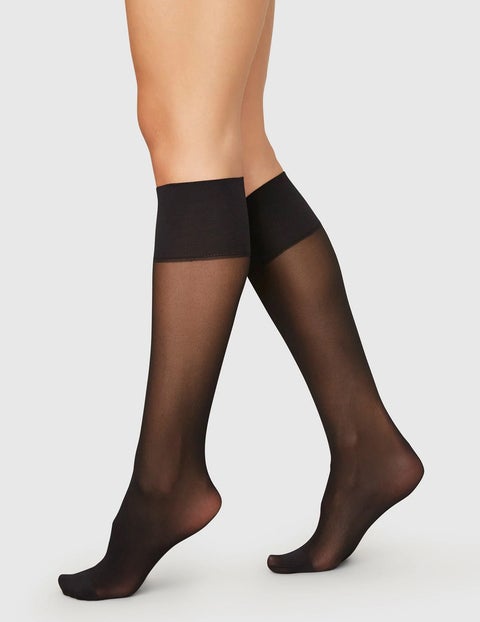 Knee-Highs 2 Pack Elin Premium Black ONESIZE 1