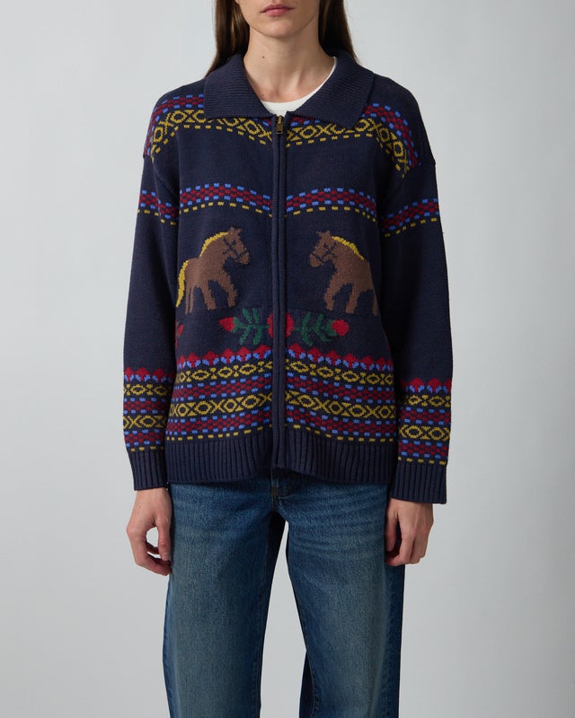 Found Sweater Isles Navy XS