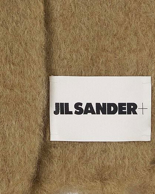 Jil Sander Wool Blend Scarf Brown ONESIZE