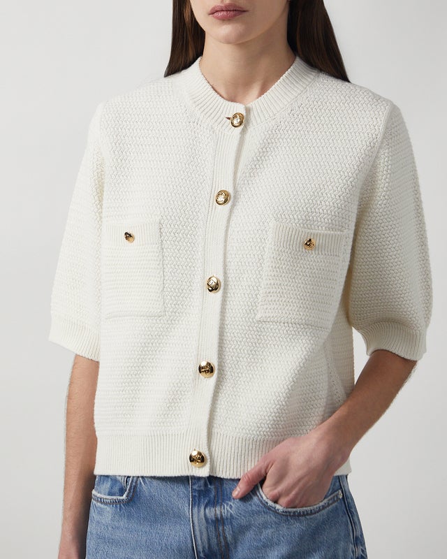 Anine Bing Cardigan Christa Ivory XS