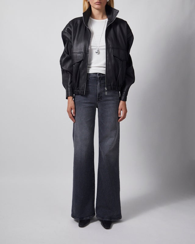 Mother Denim Jeans The Hustler Roller Snake Grey wash 28