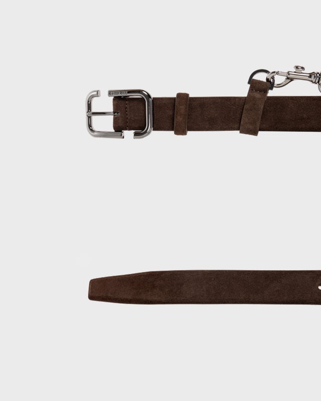 The Attico Belt Cintura Dark Brown M