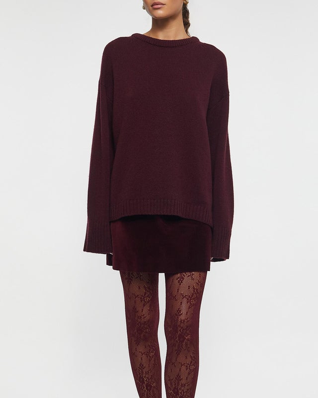 Wakakuu Icons Sweater Albi Burgundy S