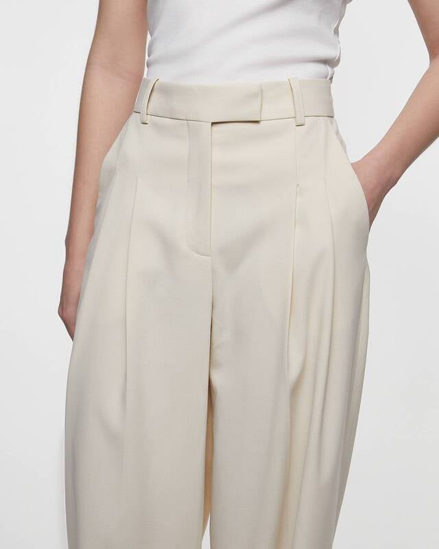 By Malene Birger Byxor Cymbaria High-Waist  Pearl 40